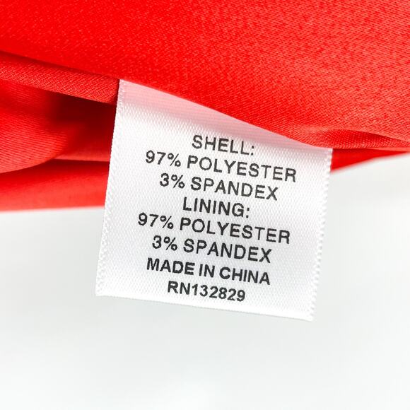 Lovers & Friends Mackenzie Gown Red Wrap Maxi Dress Sz XL Satin Sleeveless - Picture 12 of 12